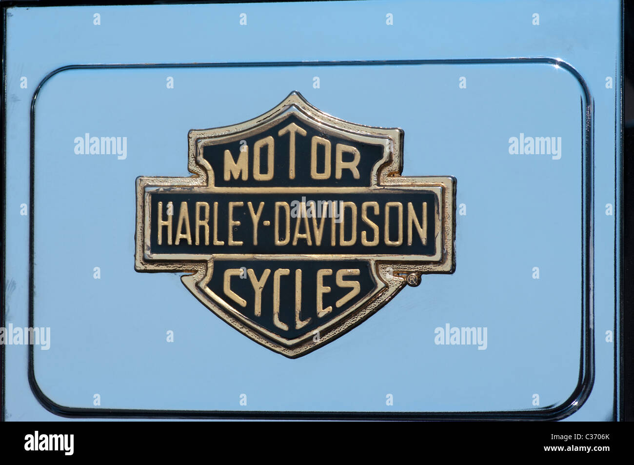 Harley Davidson Motorräder Logo Stockfoto