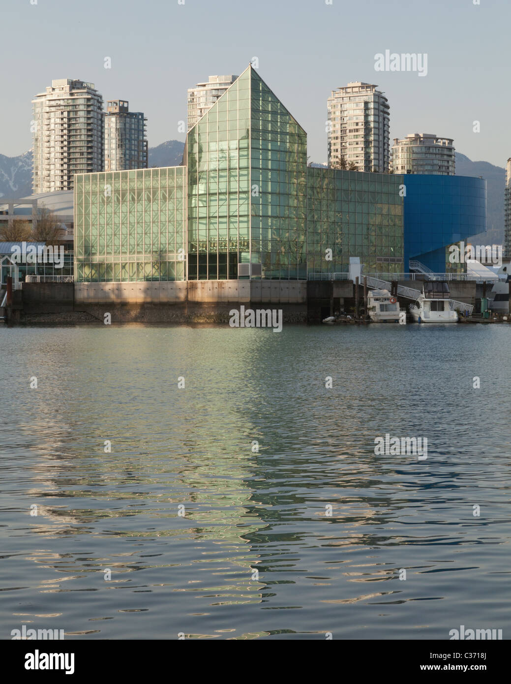 Plaza of Nations auf False Creek, Vancouver Kanada Stockfoto