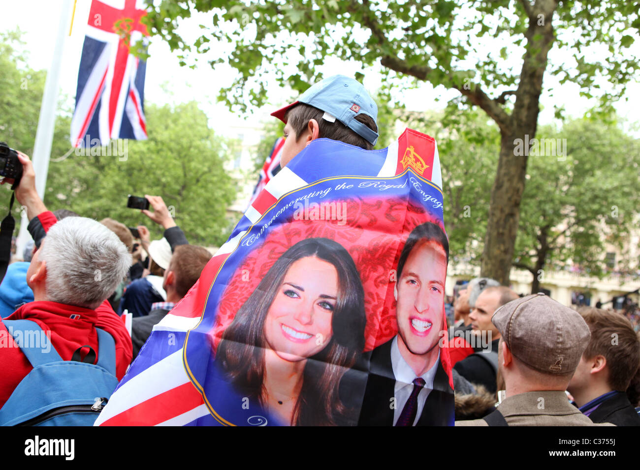 Königliche Hochzeit von Prinz William und Kate. Stockfoto
