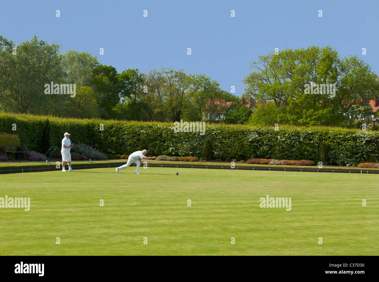Bowling Green in Hampstead Heath, London, UK Stockfoto