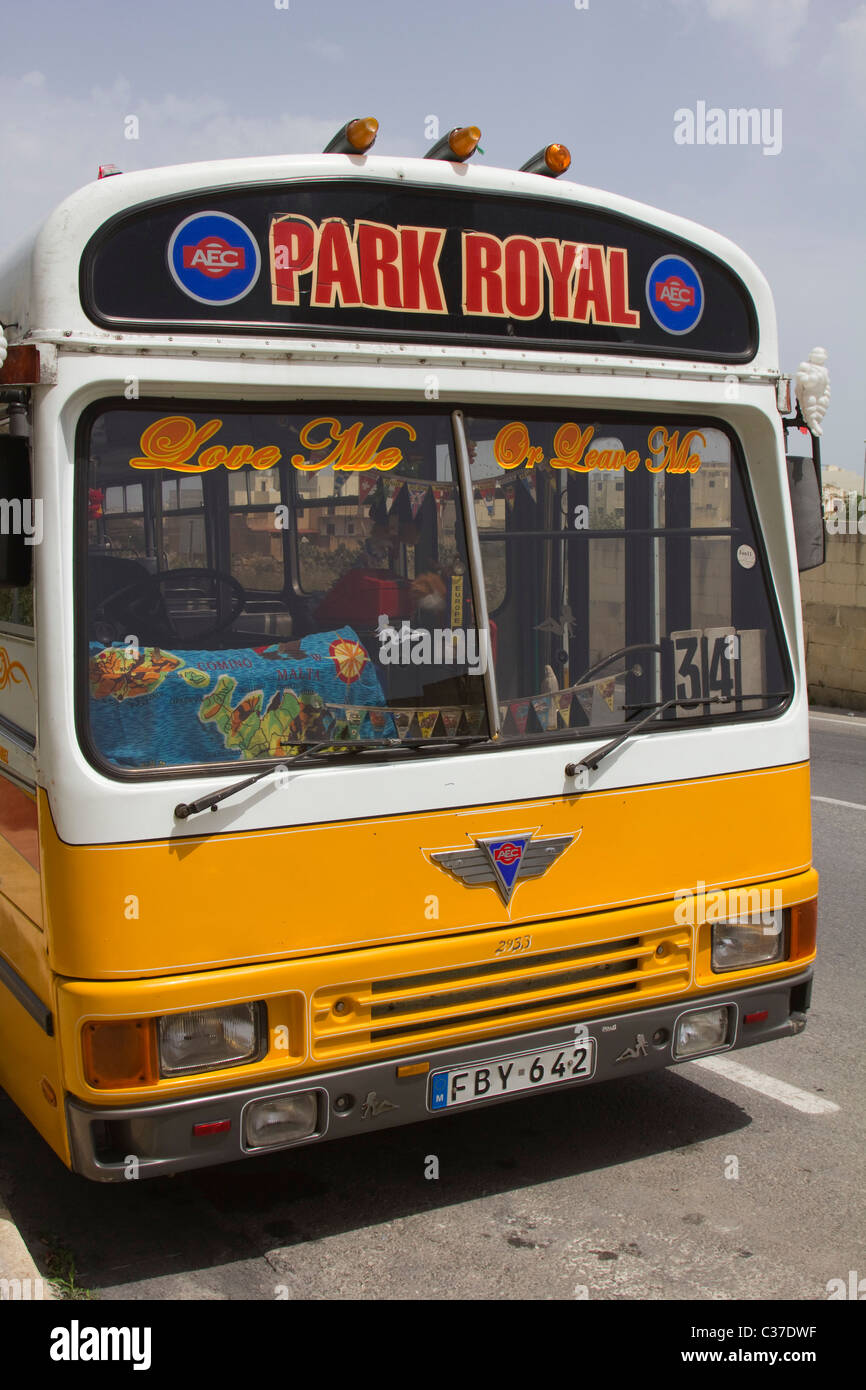 alte Busse Insel Malta Europa Stockfoto