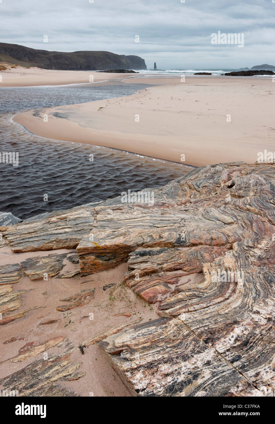 Sandwood Bay, Sutherland, Highland, Schottland, UK. Stockfoto