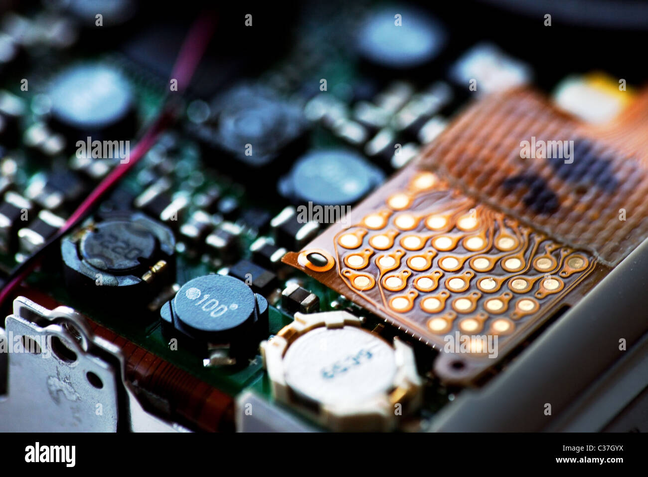 Elektronikplatine Stockfoto