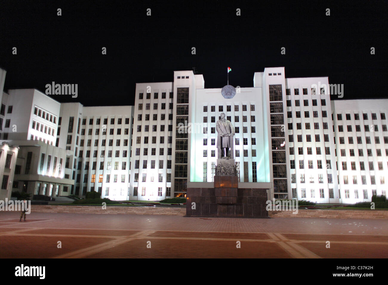 House of Government in Sowjetskaja-Straße, Minsk, Belarus Stockfoto