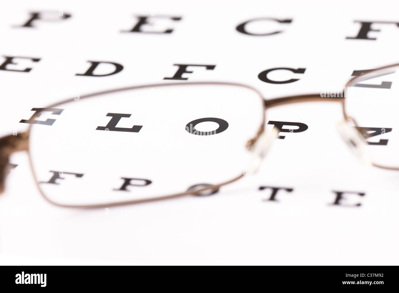 Buchstaben Doppelt Sehen Auf Einem Auge