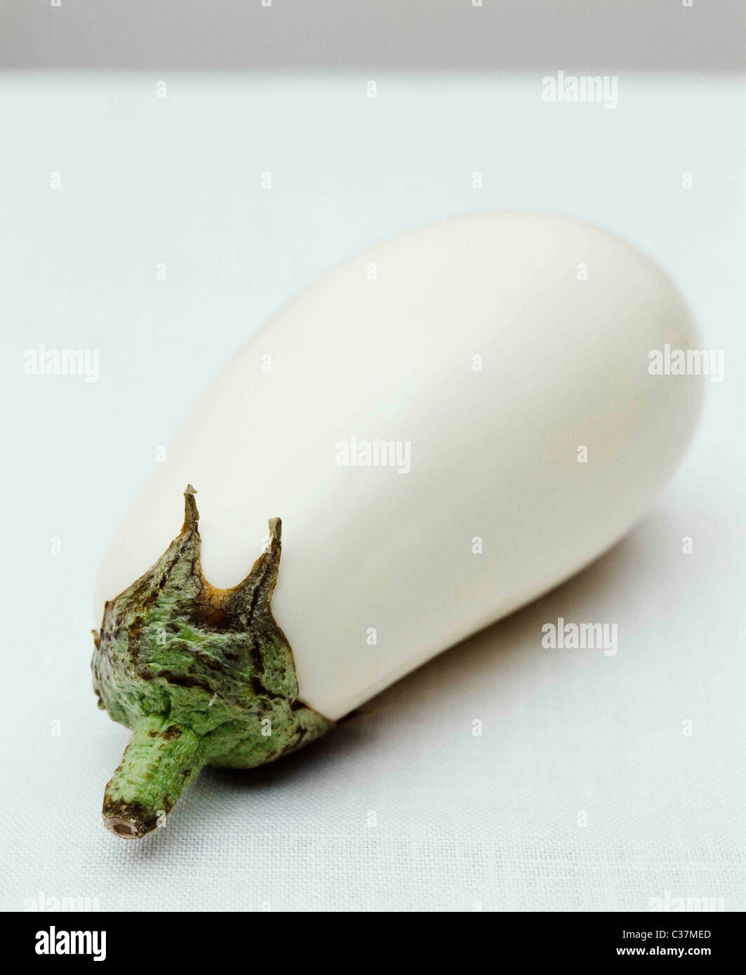 Weiße Aubergine Stockfoto