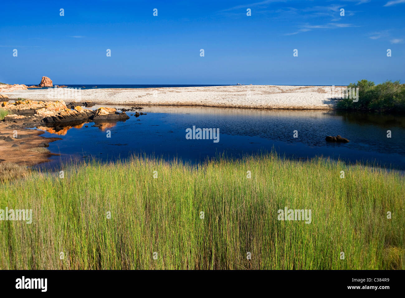 Quirra Strand, Villaputzu, Provincia di Cagliari, Sardinien, Italien Stockfoto