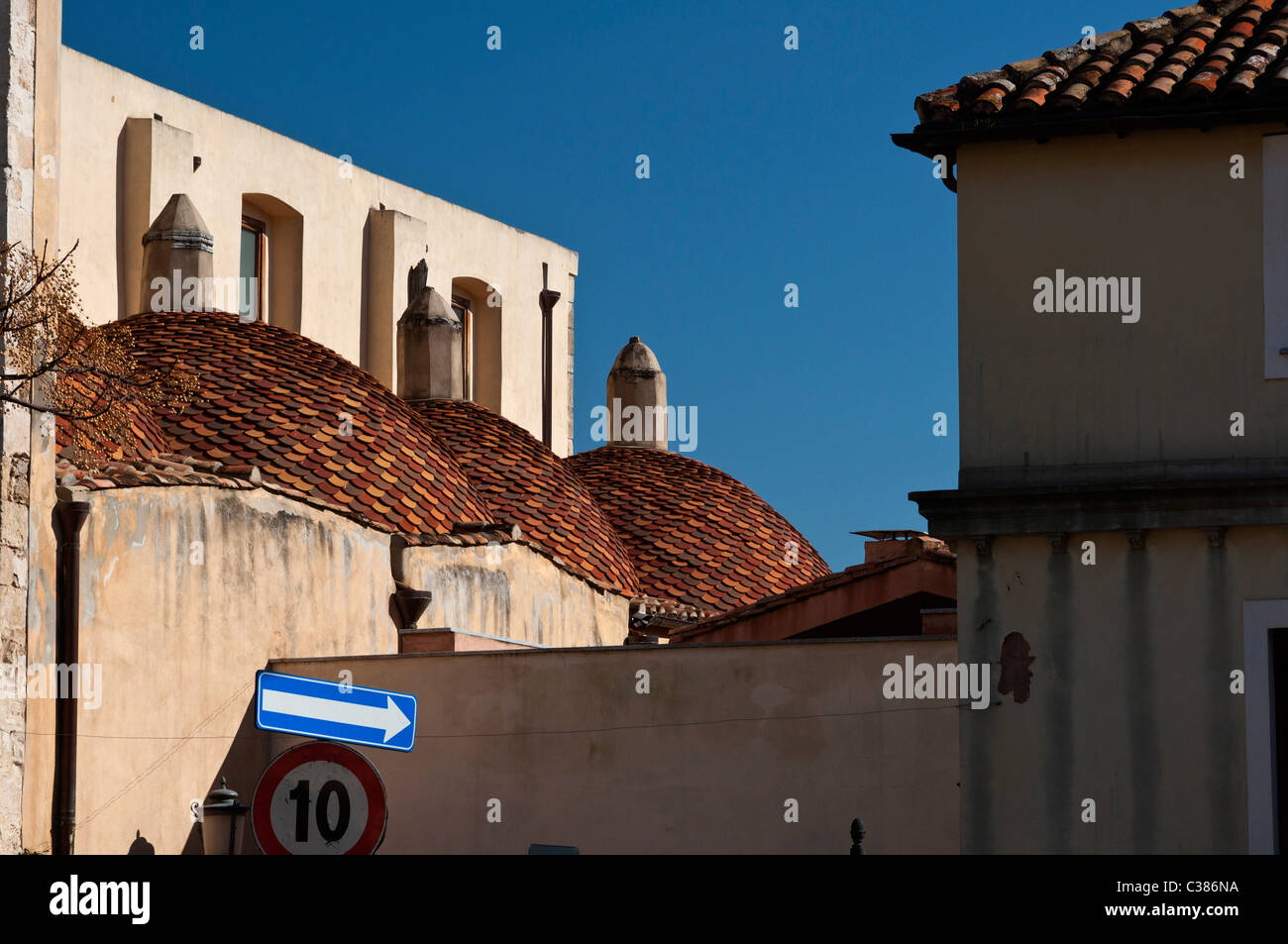 Santa Barbara, Villacidro, Medio Campidano Kirchenprovinz, Sardinien, Italien, Europa Stockfoto