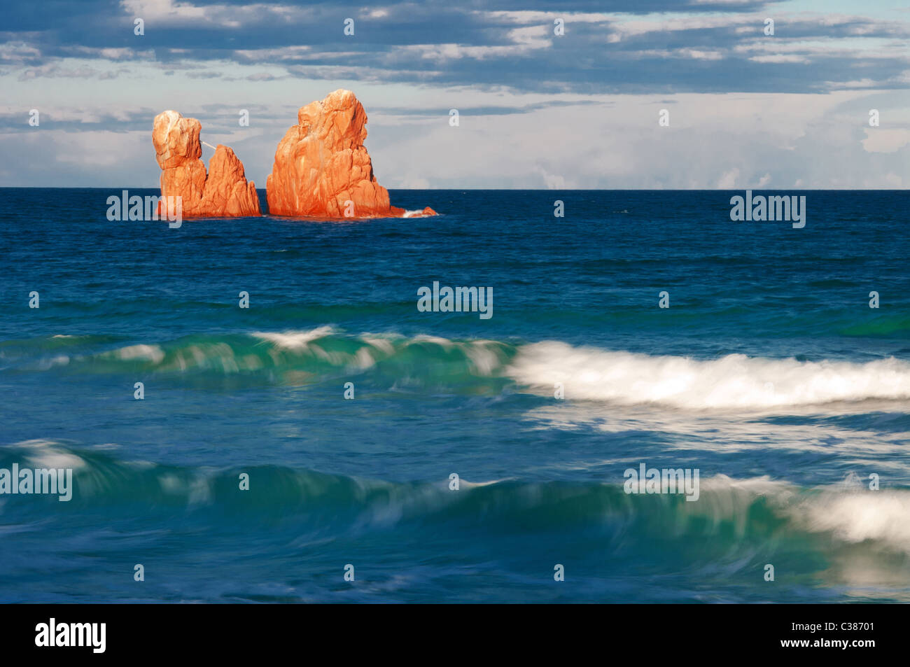 CEA-Strand, Tortolì, Bezirk Ogliastra, Sardinien, Italien, Europa, Stockfoto