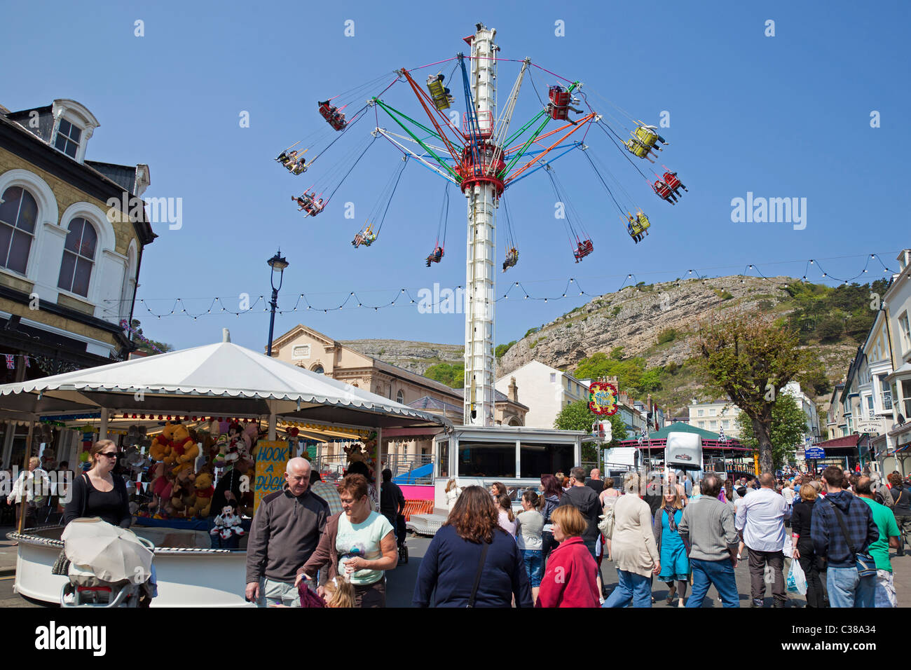 Victoriana Wochenende in Llandudno. Stockfoto