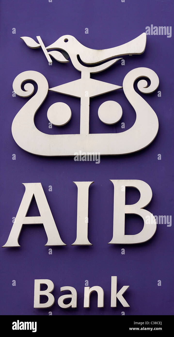 Ein Zweig der Allied Irish Bank, Roscommon, Irland Stockfoto