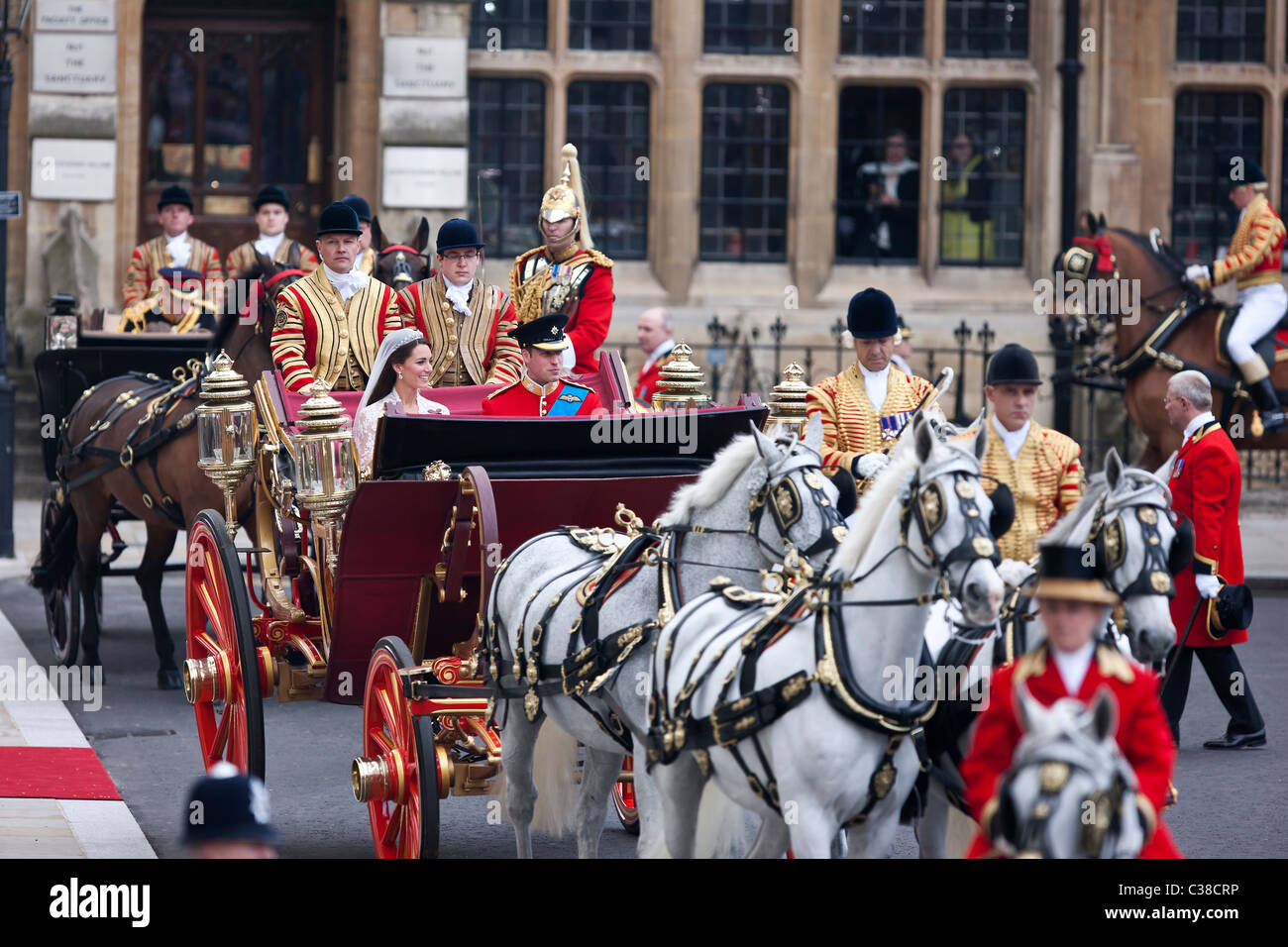 Die königliche Hochzeit von Prinz William, Catherine Middleton 2011 Stockfoto