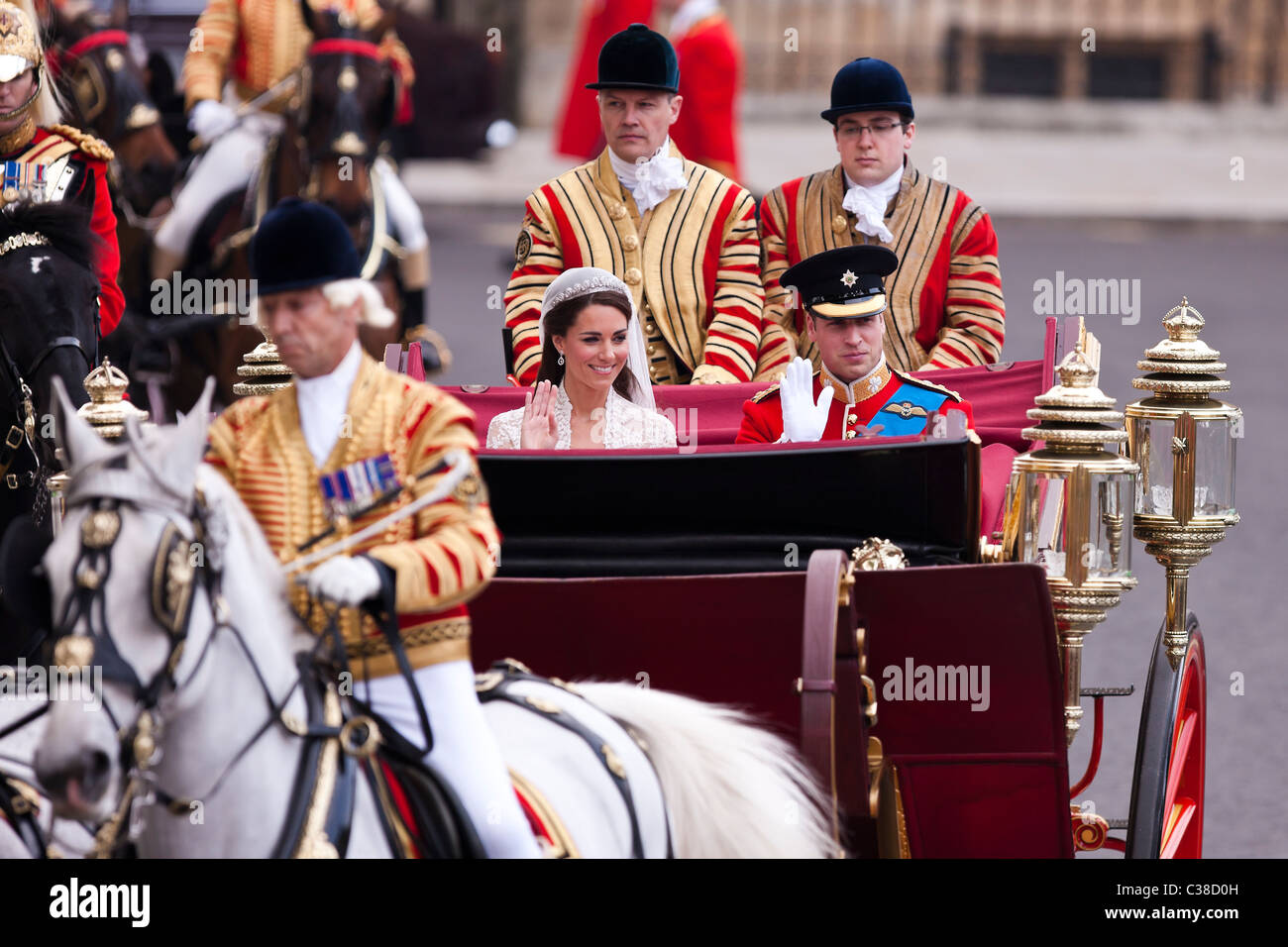 Die königliche Hochzeit von Prinz William, Catherine Middleton 2011 Stockfoto