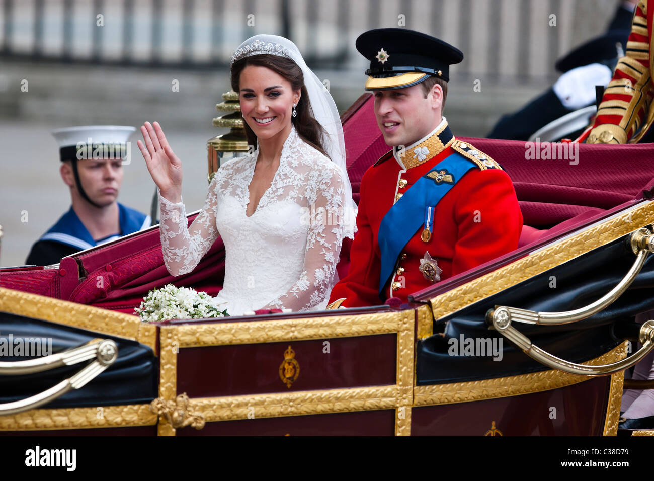 Die königliche Hochzeit von Prinz William, Catherine Middleton 2011 Stockfoto