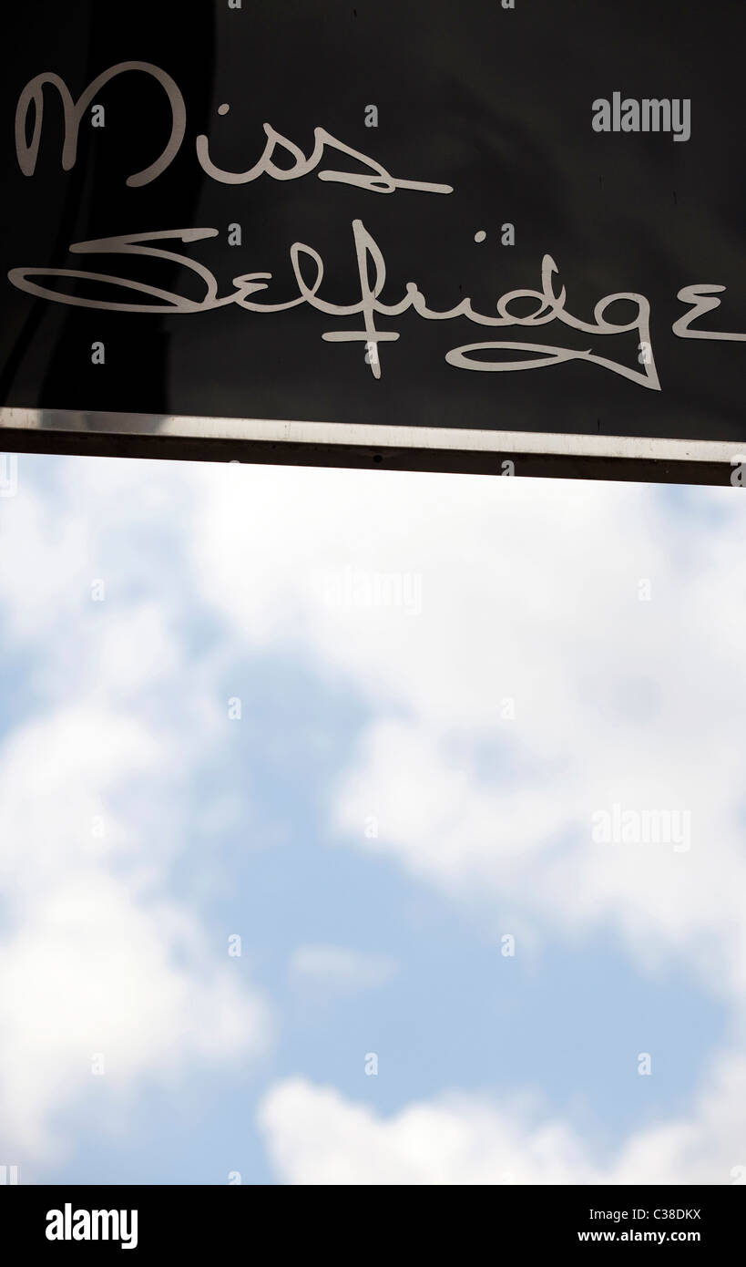 Außen eine Miss Selfridge-Store. Bestandteil der Arcadia Group. Stockfoto