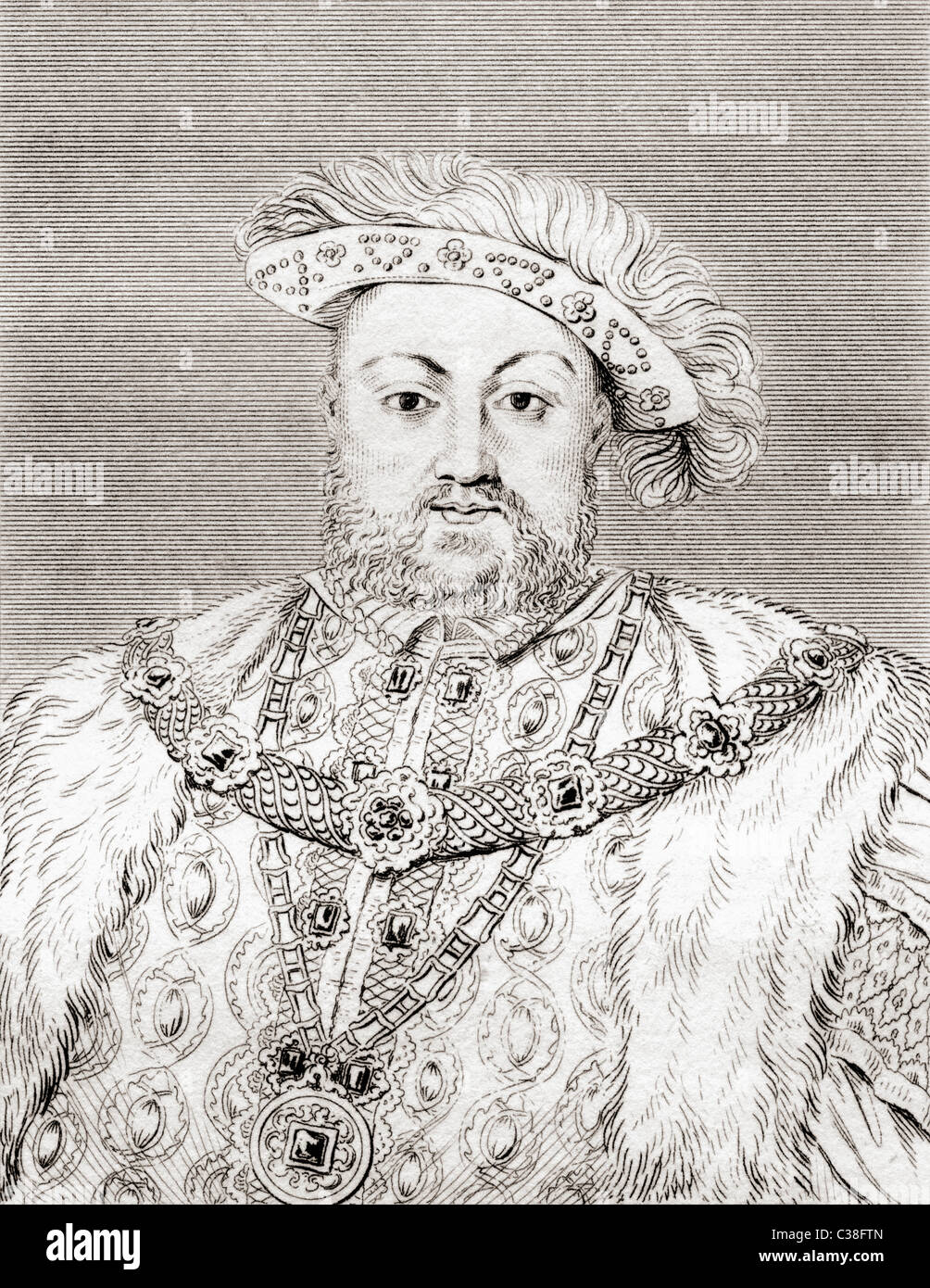 Heinrich VIII., 1491-1547. König von England. Stockfoto