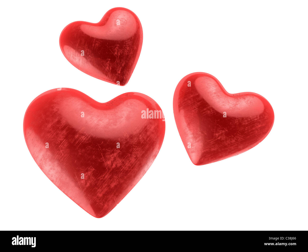 rote Herzen Stockfoto