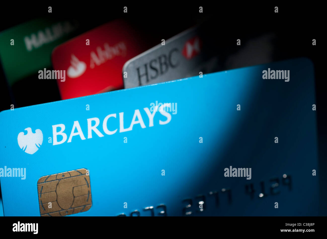 Eine Barclays Girokonto Debit-Karte. Stockfoto