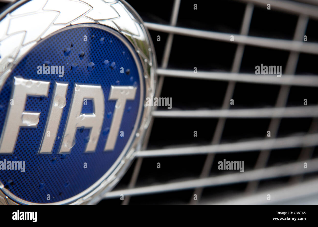 Anschauliches Bild der Fiat Logo, Cambridge. Stockfoto