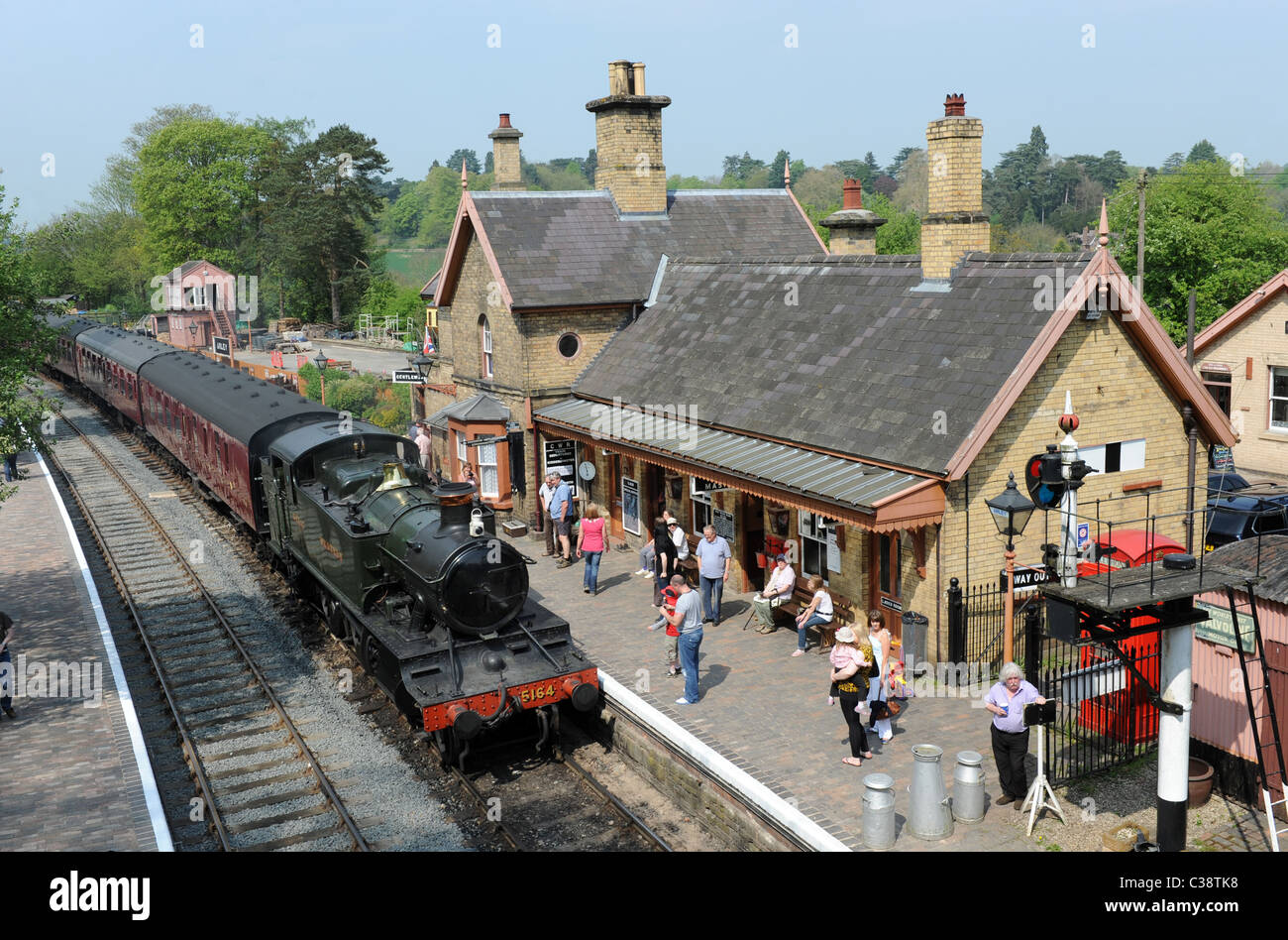 Der Severn Valley Railway Station Arley in Worcestershire England Uk Stockfoto