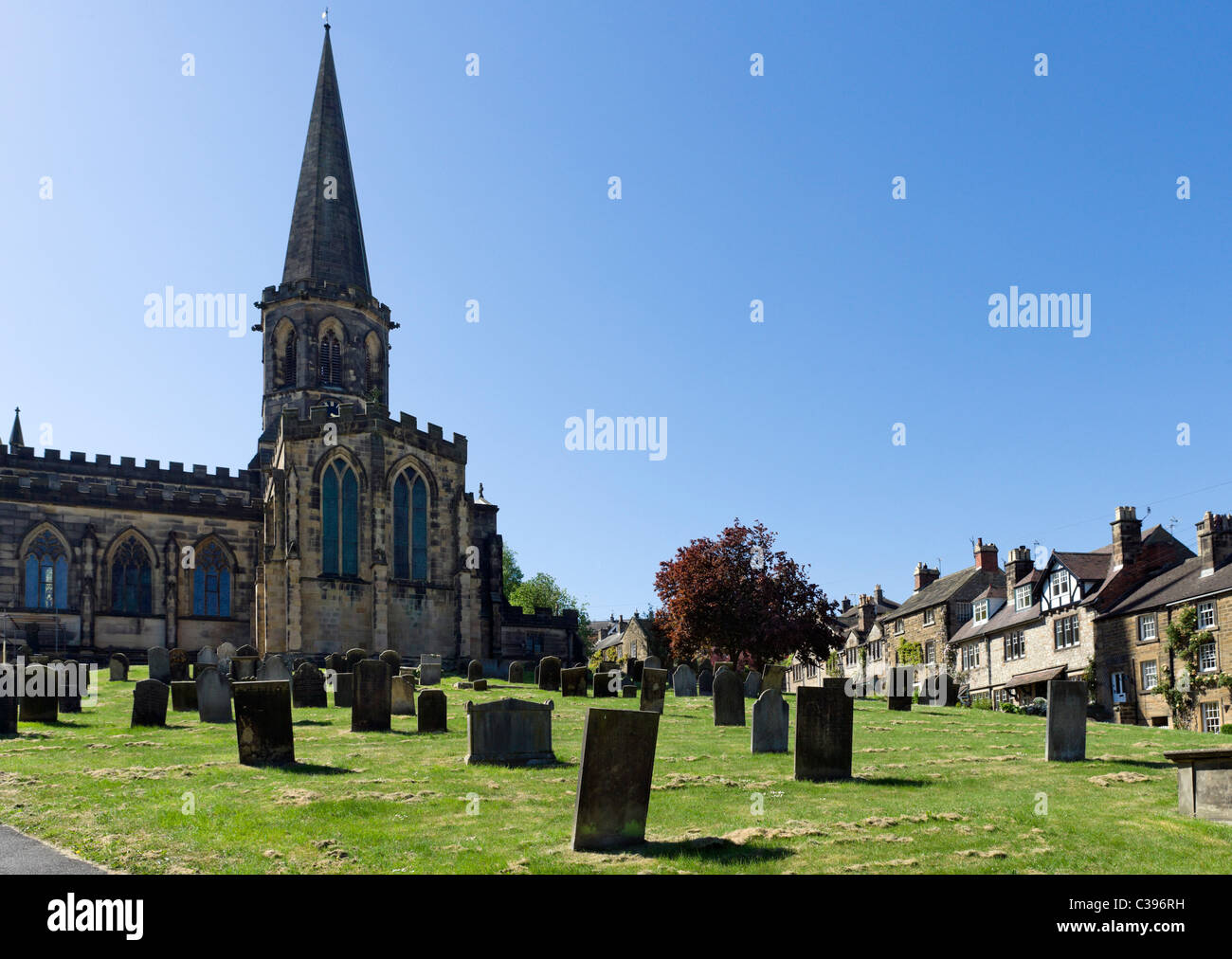 All Saints Parish Church, Bakewell, der Peak District, Derbyshire, UK Stockfoto