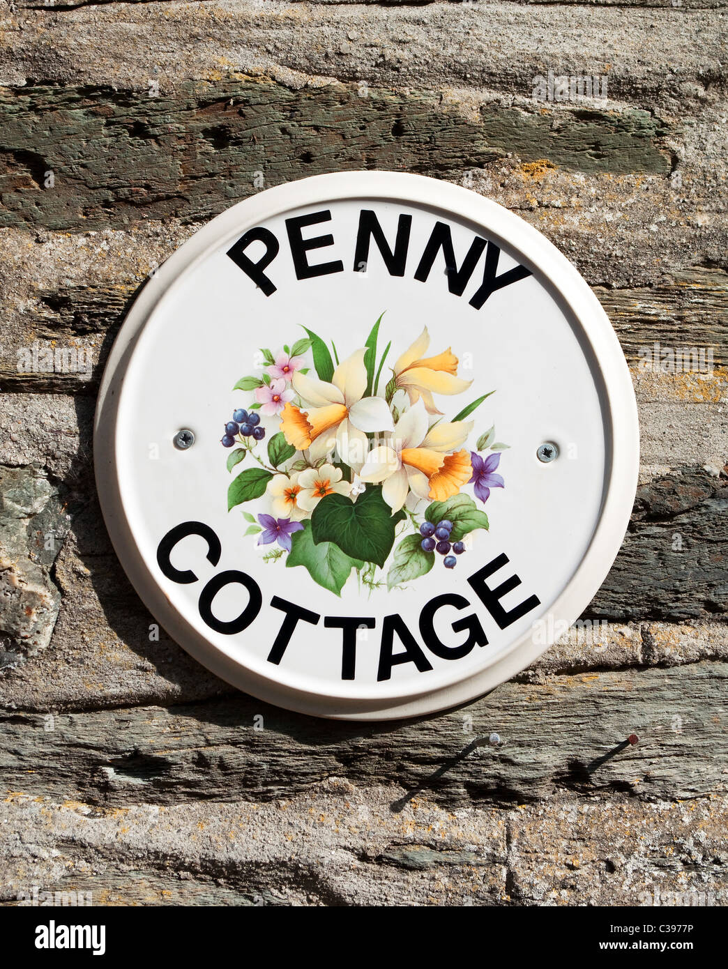 Haus-Typenschild Stockfoto