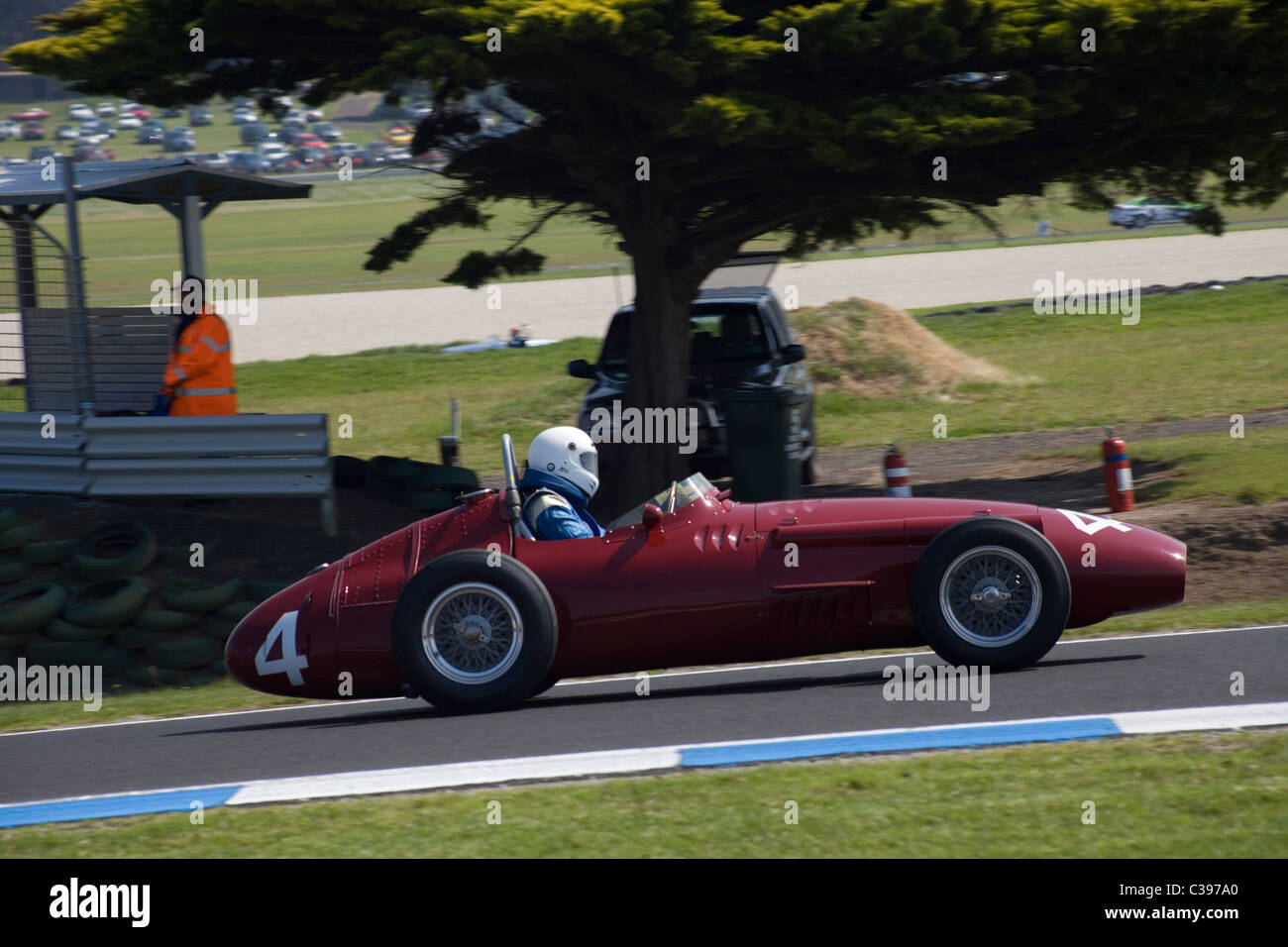 Oldtimer Rennen auf Phillip Island, Victoria, Australien Stockfoto