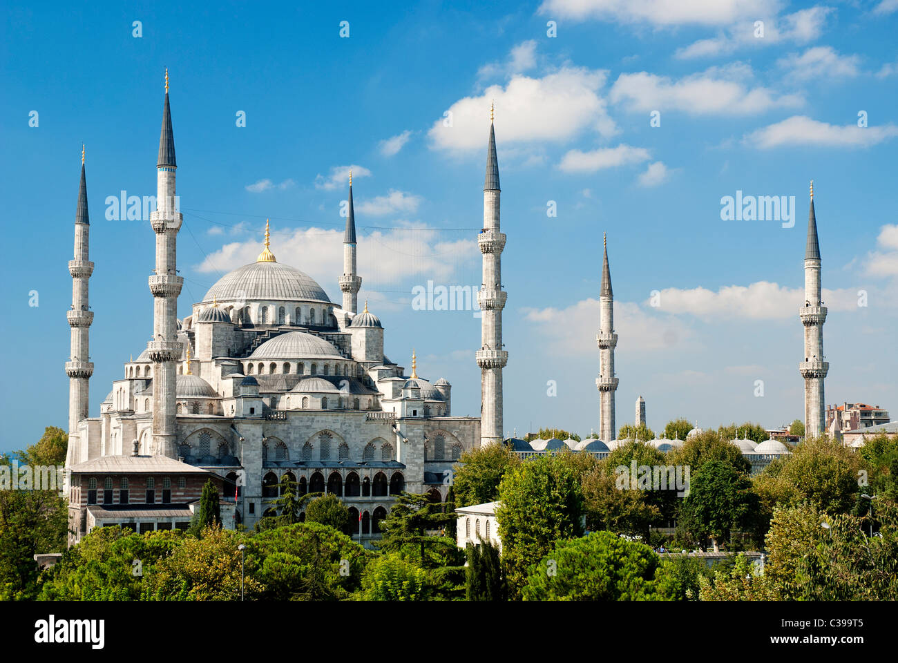 Sultan Ahmed Moschee außen in Istanbul Türkei Stockfoto