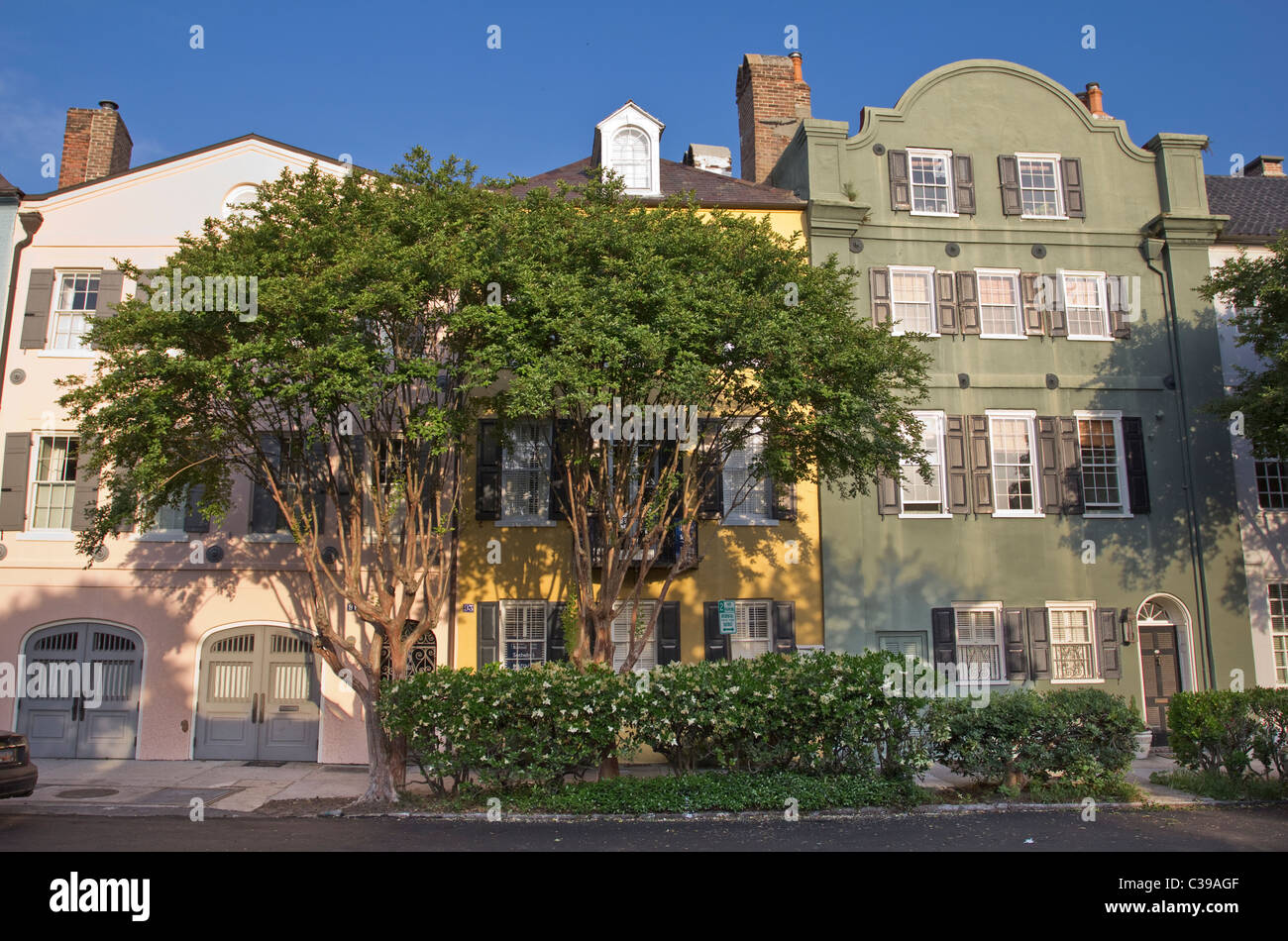 Historische Innenstadt von Charleston South Carolina Stockfoto