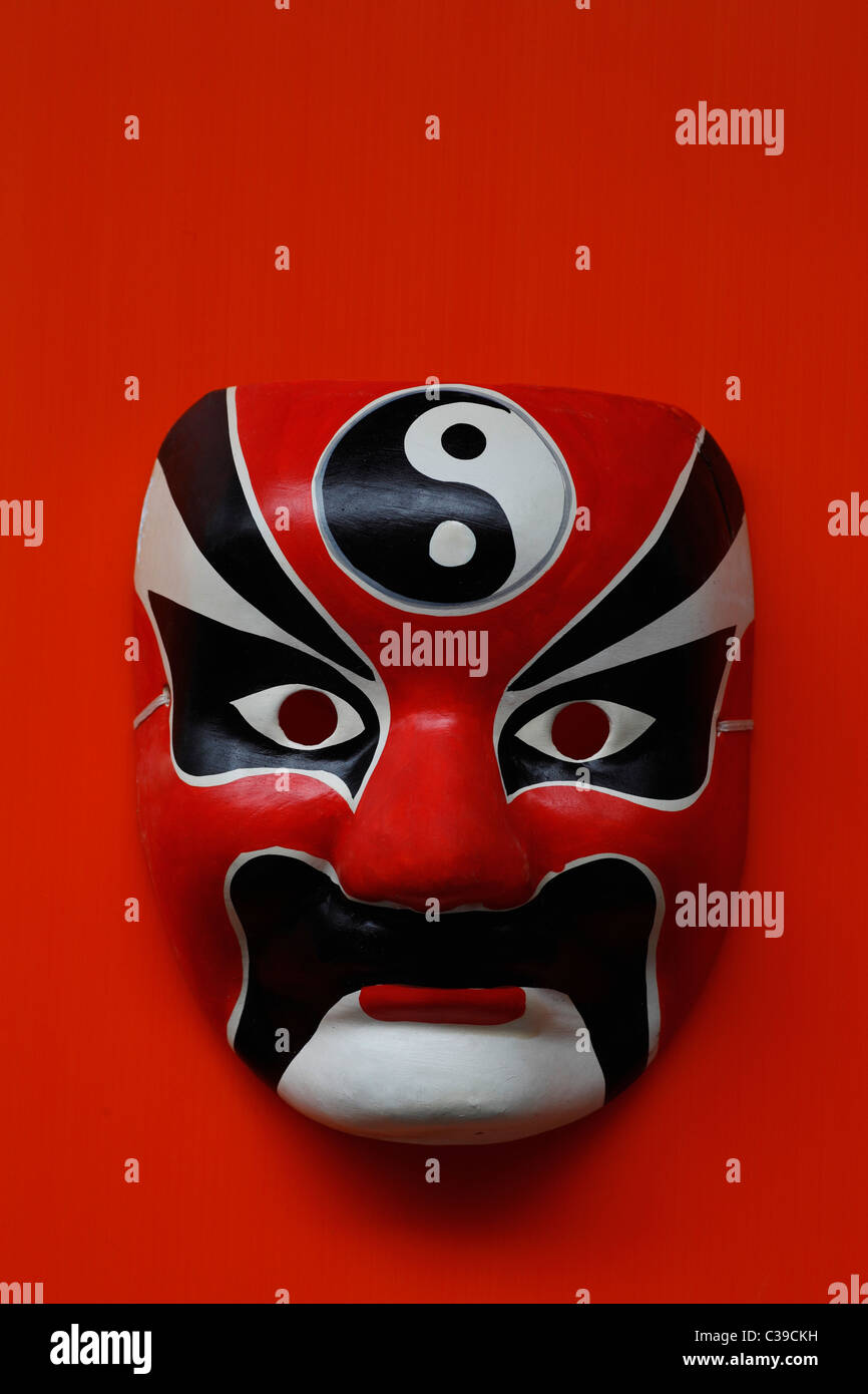Traditionelle chinesische Oper Maske Stockfoto