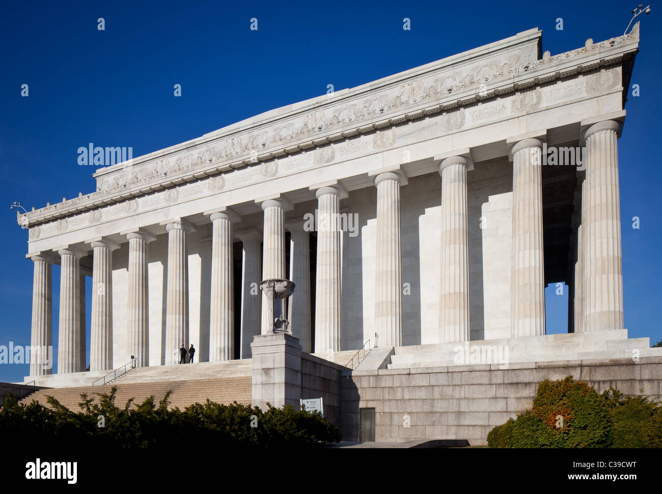 Das Lincoln Memorial an der National Mall in Washington, DC Stockfoto