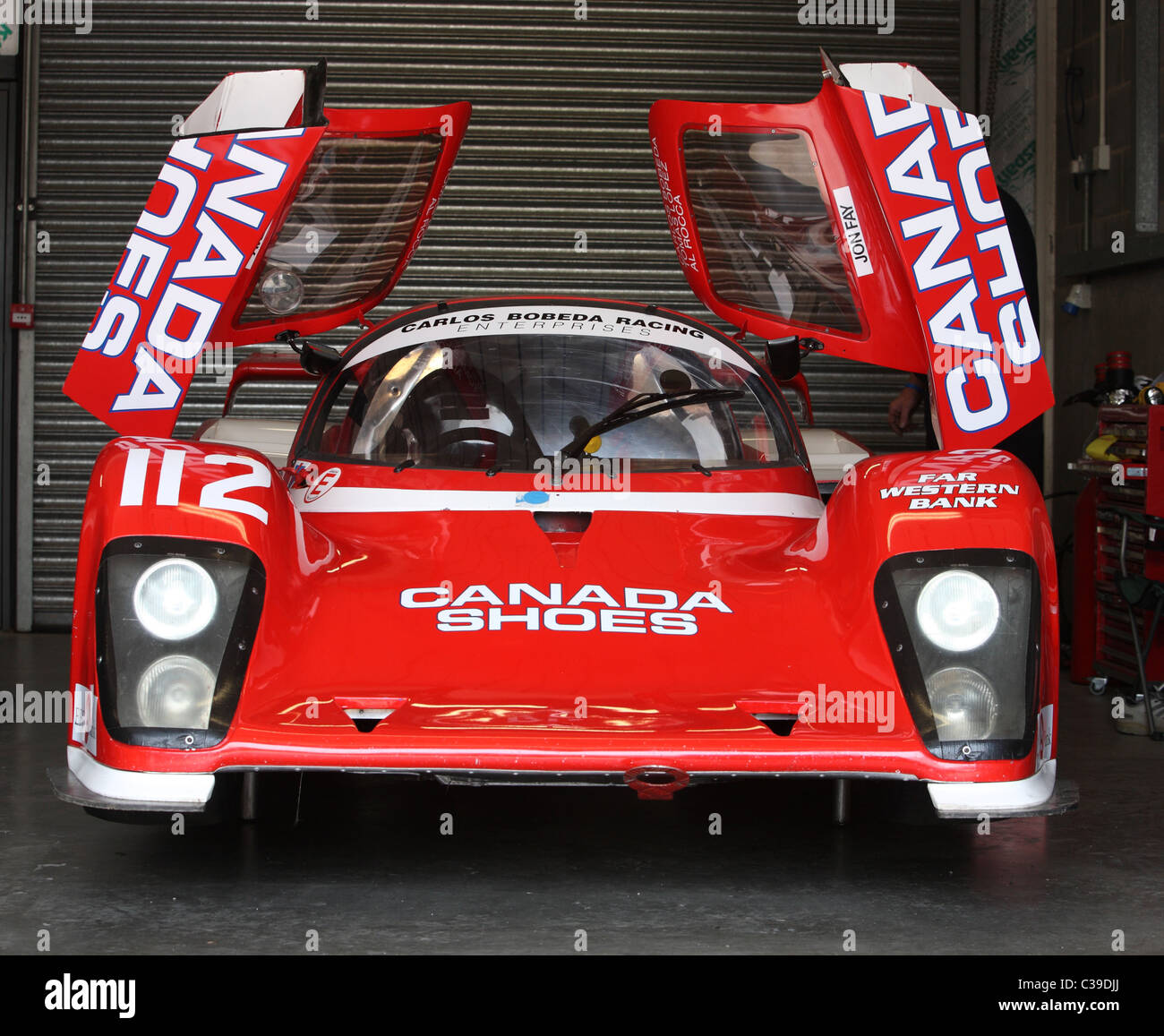 Gruppe C-Rennwagen in donington Stockfoto