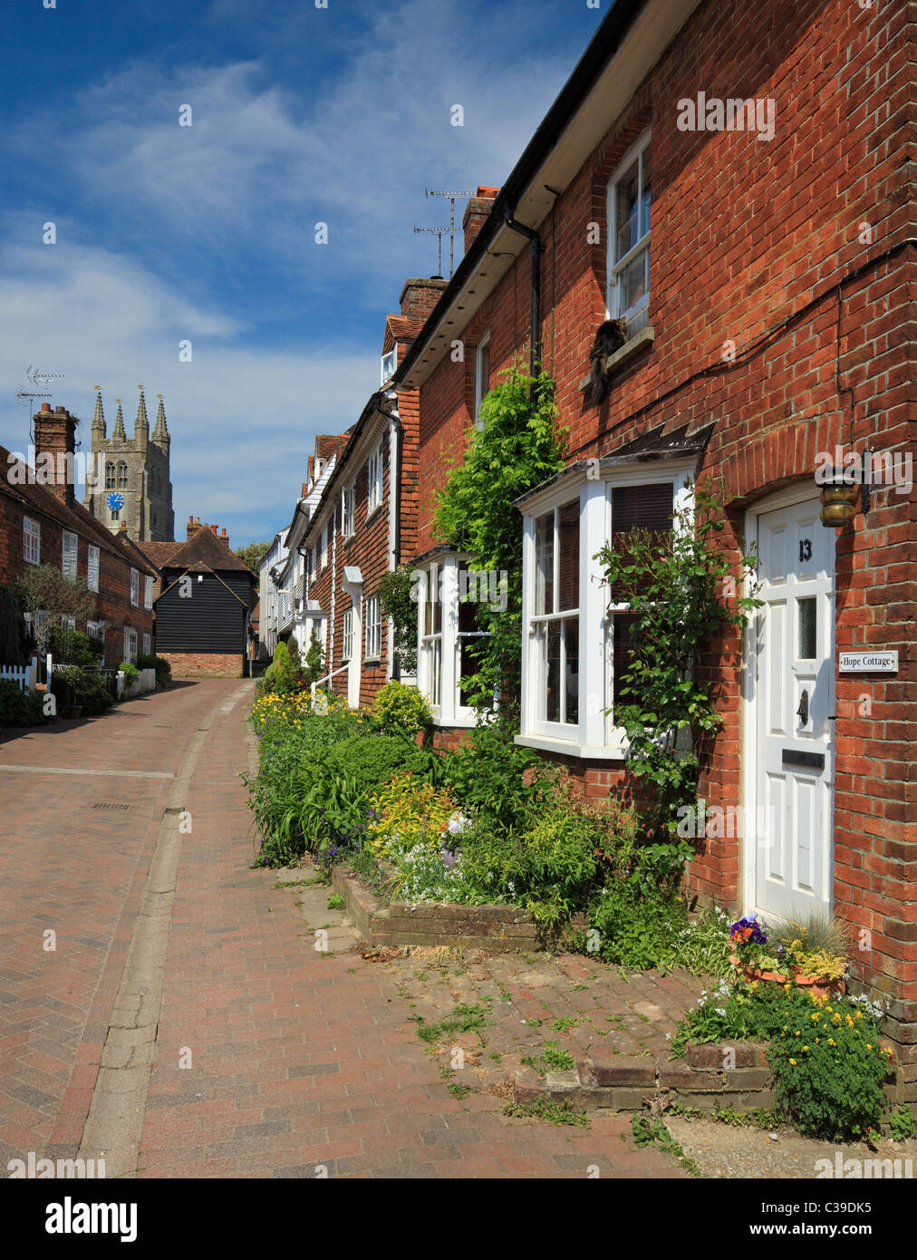 Malerische alte Straße in Tenterden. Stockfoto