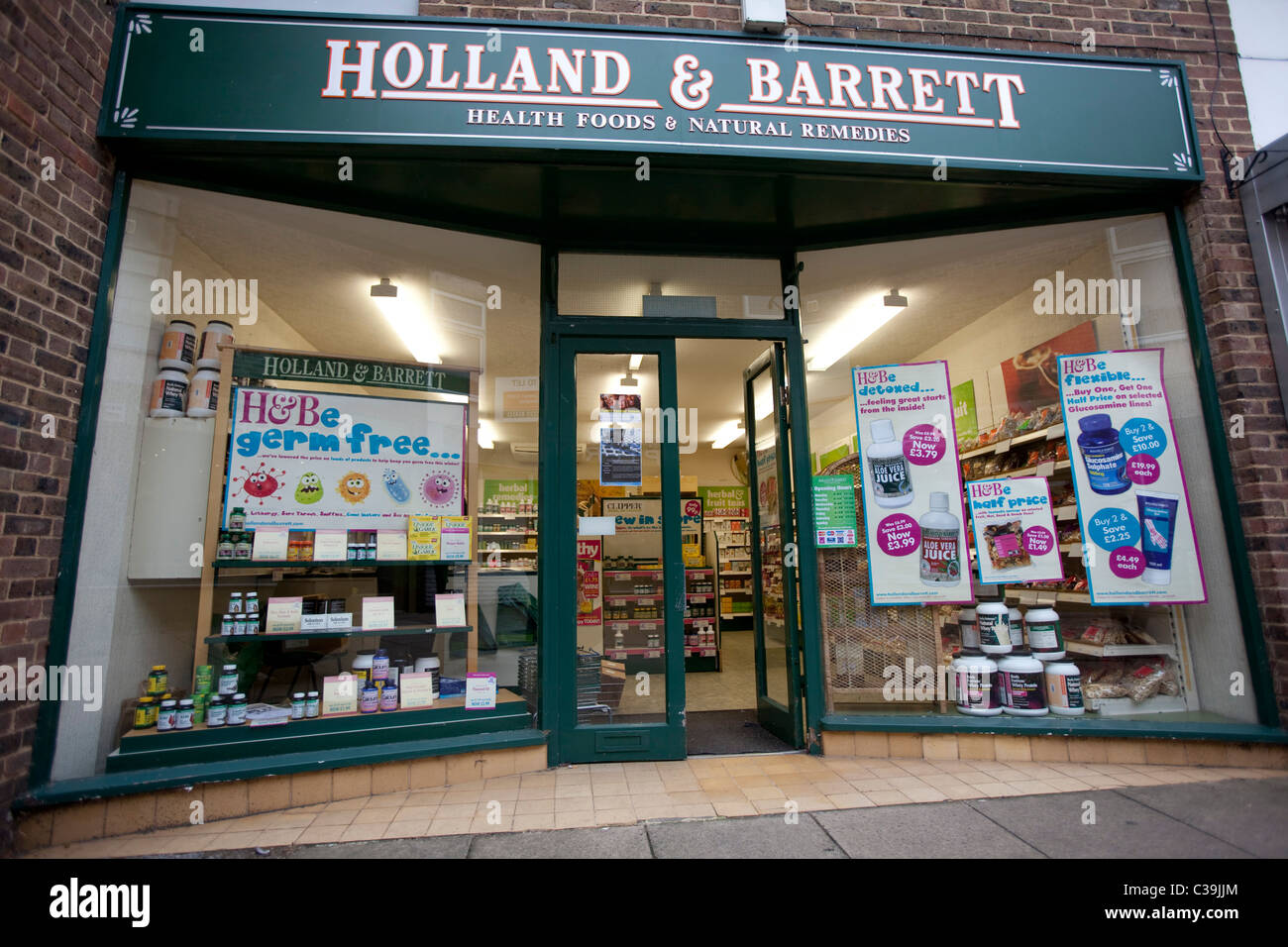 Ein Geschäft, Holland & Barrett. Stockfoto