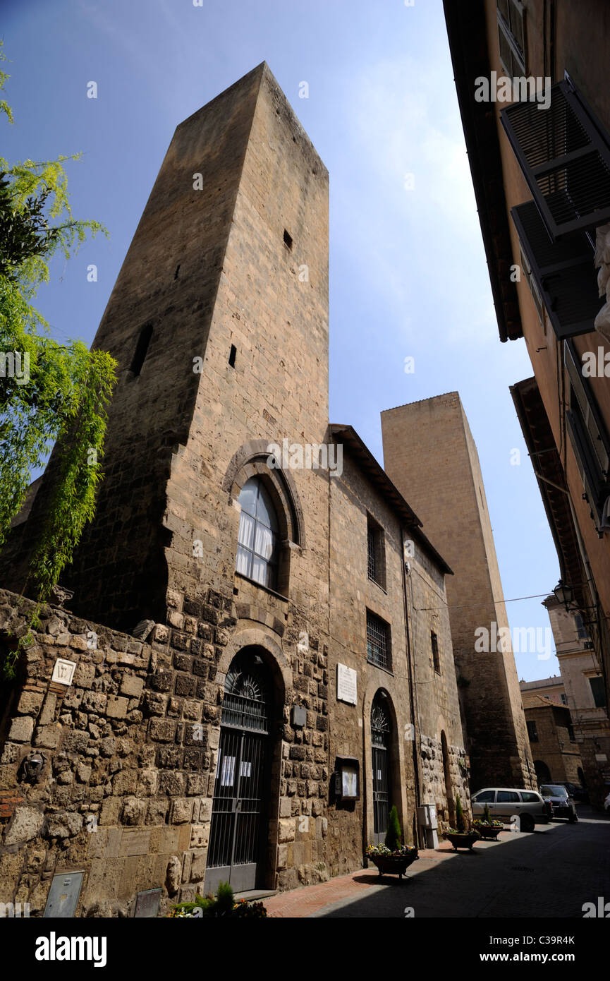 Italien, Latium, Tarquinia, palazzo dei priori, mittelalterlicher Palast Stockfoto