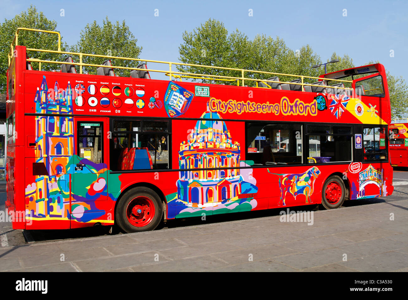 Sightseeing-Bus, Oxford, England Stockfoto