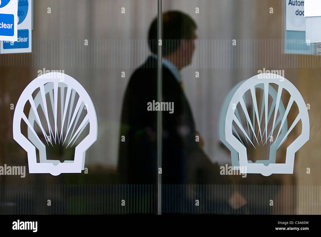 Anschauliches Bild der Shell Centre in London. Stockfoto