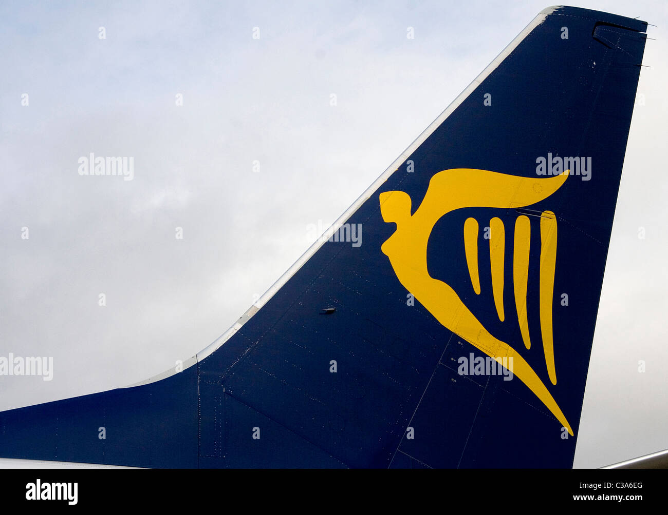 Ein Ryanair-Flugzeug am Flughafen Knock, West Irland Stockfoto