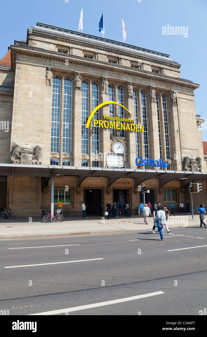 Hauptbahnhof, Leipzig, Sachsen, Deutschland Stockfoto