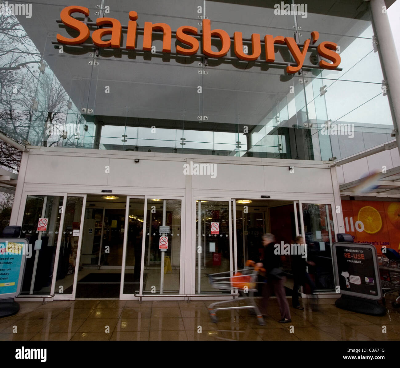 Wertaufbewahrungsmittel Sainsburys, Cambridge. Stockfoto