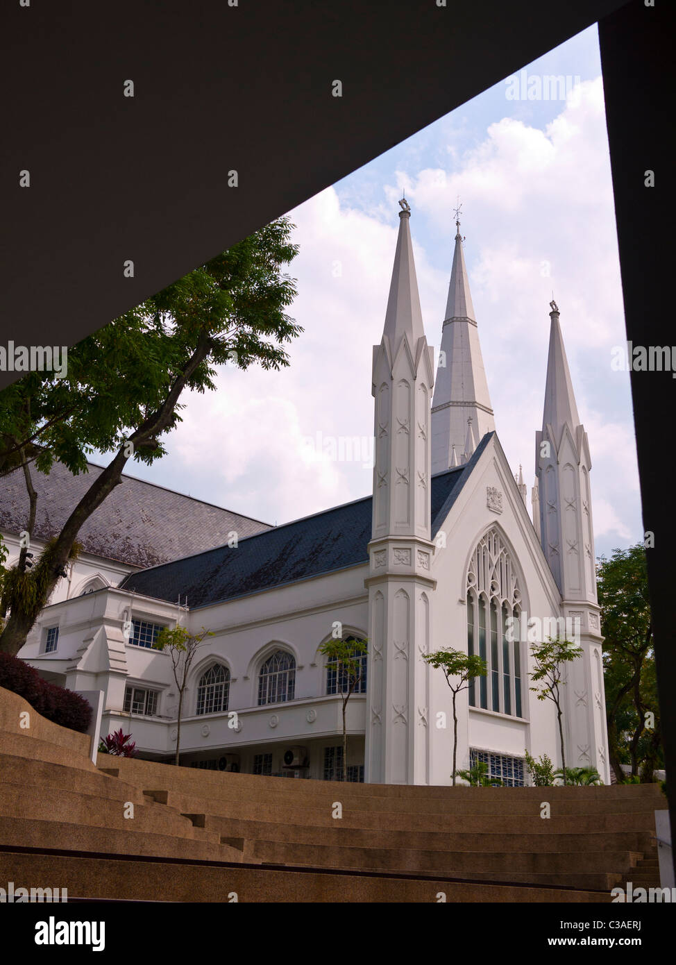 St.-Andreas Kathedrale, North Bridge Road, Singapur Stockfoto