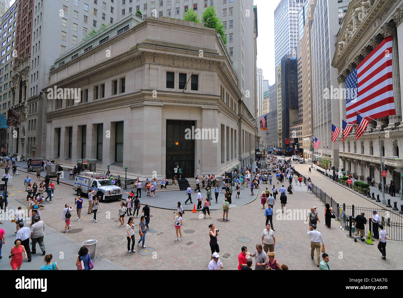 Ein Blick auf die Börse an der Wall Street. 4. Juni 2010. Stockfoto