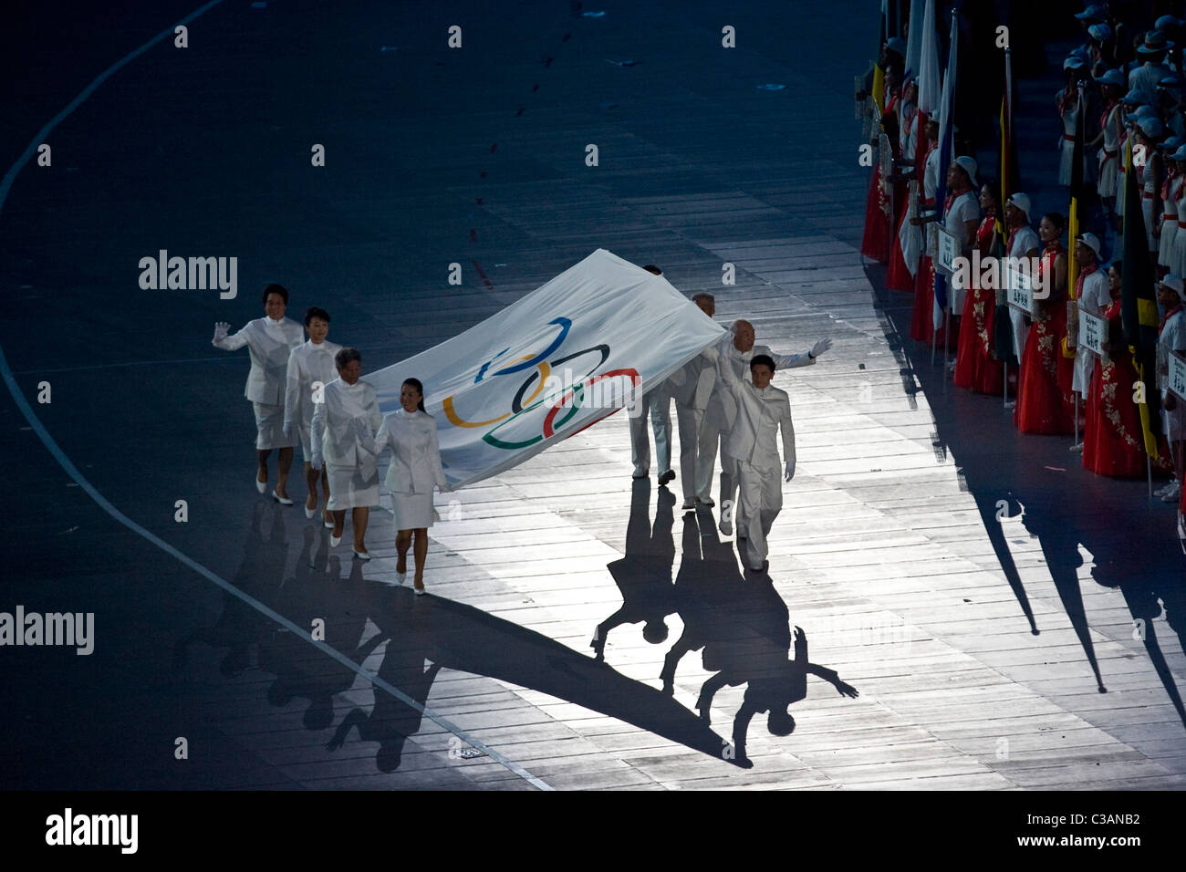Eröffnungsfeier zu den Olympischen Sommerspielen 2008, Peking, China Stockfoto