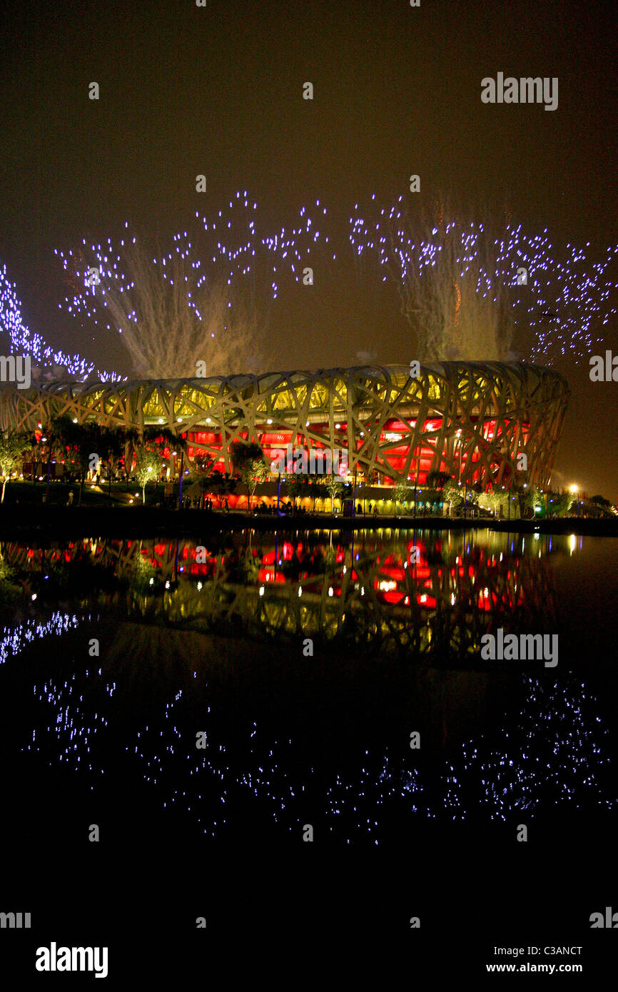 Öffnung Zeremonien 2008 Olympische Spiele, Peking, China Stockfoto