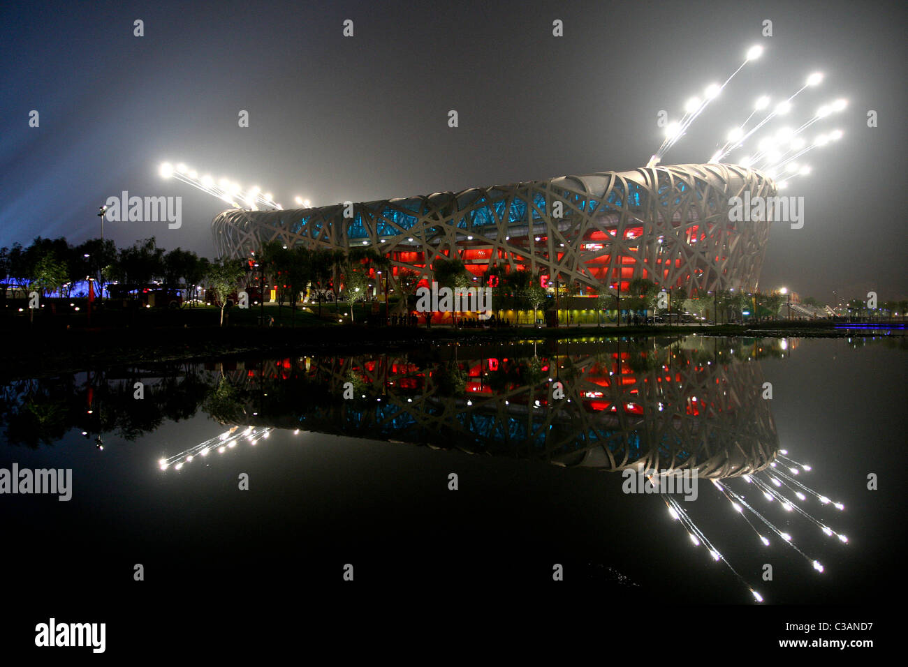 Öffnung Zeremonien 2008 Olympische Spiele, Peking, China Stockfoto