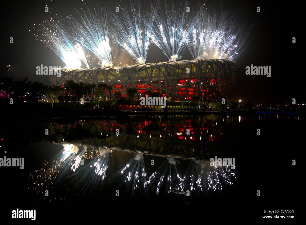 Öffnung Zeremonien 2008 Olympische Spiele, Peking, China Stockfoto