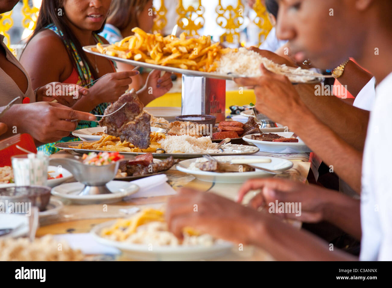 Bars Amarelmho Restaurant, Rio De Janeiro, Brasilien Stockfoto