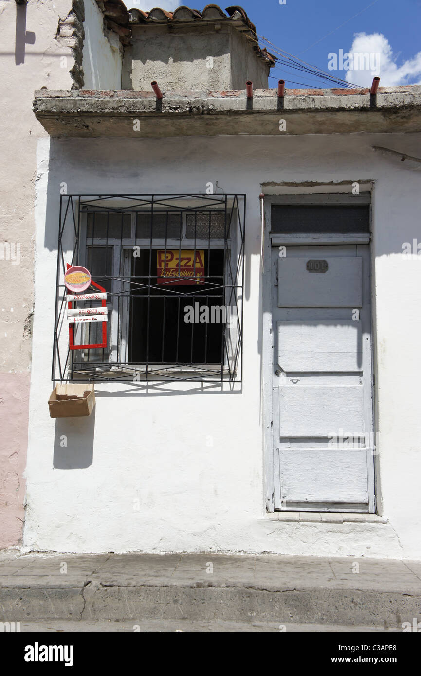 Pizza-Shop in Santa Clara, Kuba Stockfoto