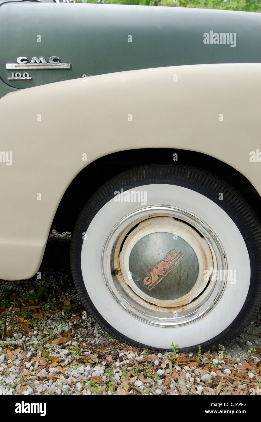 Amelia Island, Florida Fernandina Beach. Vintage GMC 100 LKW. Stockfoto