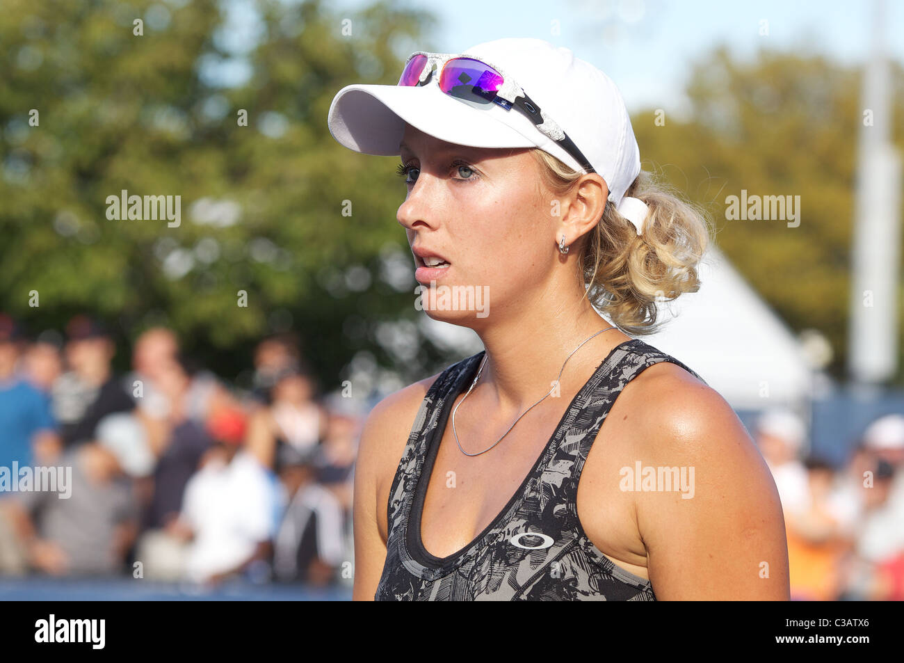 Anastasia Rodionova, Australier, in Aktion beim uns Open Tennisturnier in Flushing Meadows, New York, USA. Stockfoto